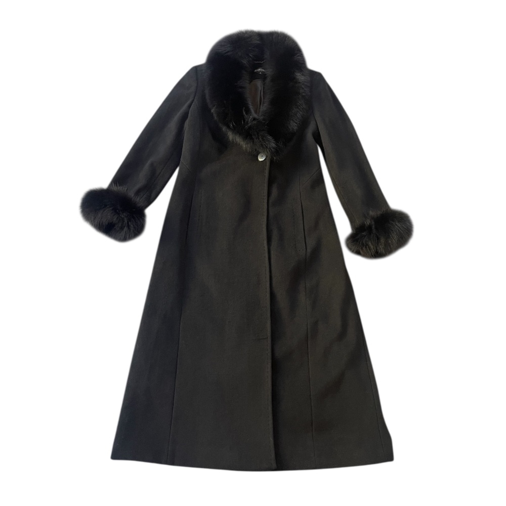 Ellen Tracey Long Wool Coat Fur Trim Size 6 Old Money
Formal Evening Event